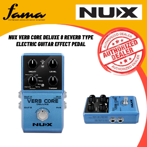 nux verb core deluxe 8 reverb type electric guitar effect pedal