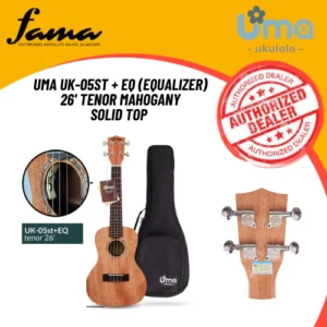 uma uk 05st + eq (equalizer) 26' tenor mahogany solid top