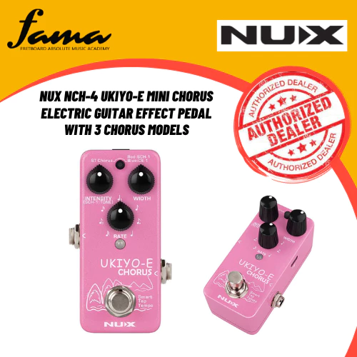 nux nch 4 ukiyo e mini chorus electric guitar effect pedal with 3 chorus models