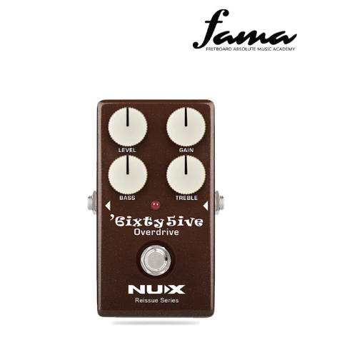 nux 6ixty 5ive overdrive reissue series black panel effect pedal