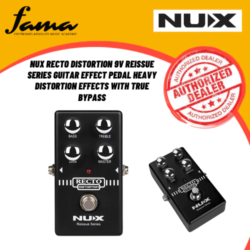 nux recto distortion 9v reissue series guitar effect pedal heavy distortion effects with true bypass