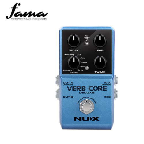 nux verb core deluxe 8 reverb type electric guitar effect pedal
