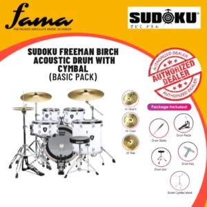 sudoku freeman birch (basic pack)acoustic drum set adult drum (professional quality 100% birch wood)