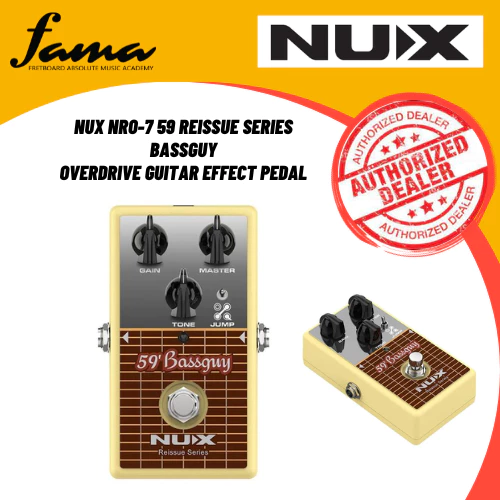 nux nro 7 59 reissue series bassguy overdrive guitar effect pedal