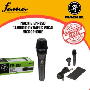 mackie em 89d cardioid dynamic vocal microphone