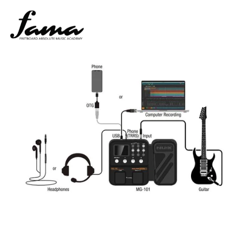 nux mg 101 multi effects modelling processor electric guitar effect pedal