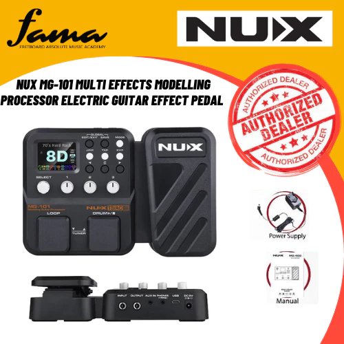 nux mg 101 multi effects modelling processor electric guitar effect pedal