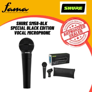 shure sm58 blk special black edition vocal microphone