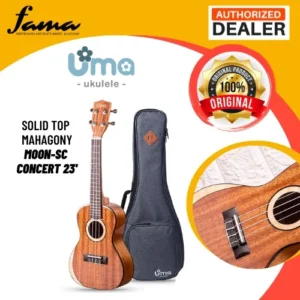 uma ukulele 23' concert solid mahogany & maple top uma uk moonsc