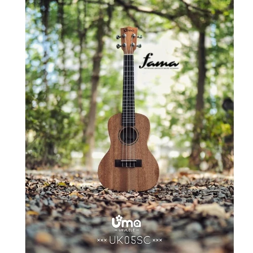 uma ukulele 23' concert mahogany solid top uma uk 05sc
