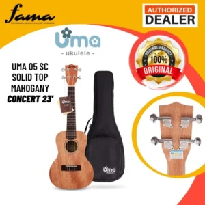 uma ukulele 23' concert mahogany solid top uma uk 05sc