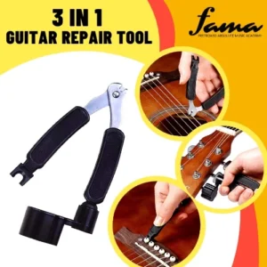 3 in 1 multi functional guitar ukulele repair tool string winder string cutter bridge pin puller