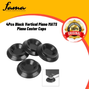 4pcs black vertical piano mats piano caster cups