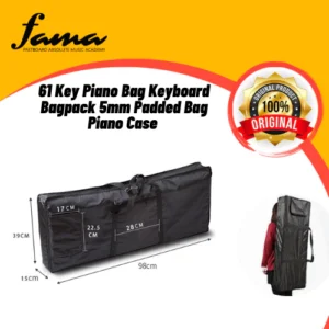 88 key digital piano or keyboard padded gig bag bagpack soft carry case