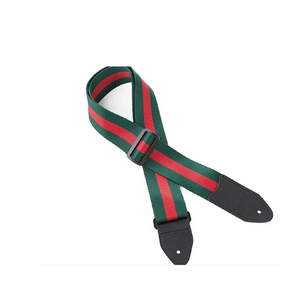 adjustable high quality ukulele, guitar, bass, electric guitar, shoulder strap green red