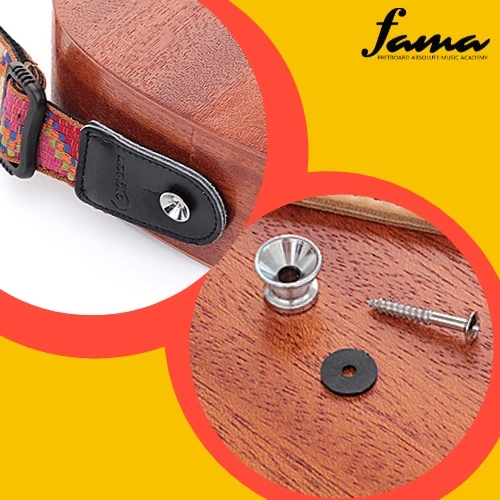 anti slip high quality metal ukulele guitar bass strap button lock
