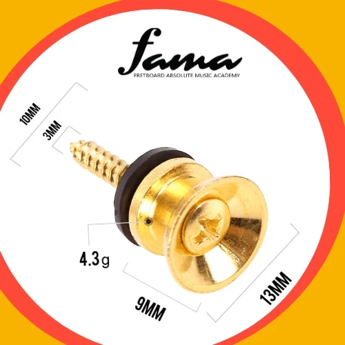 anti slip high quality metal ukulele guitar bass strap button lock