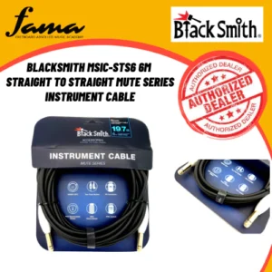 blacksmith msic sts6 6m straight to straight mute series instrument cable