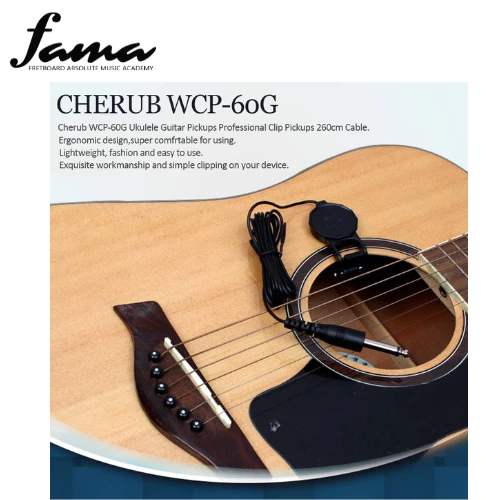 cherub wcp 60g ukulele guitar pickups professional clip pickups 260cm cable