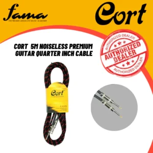 cort ca526 5m noiseless premium guitar quarter inch cable