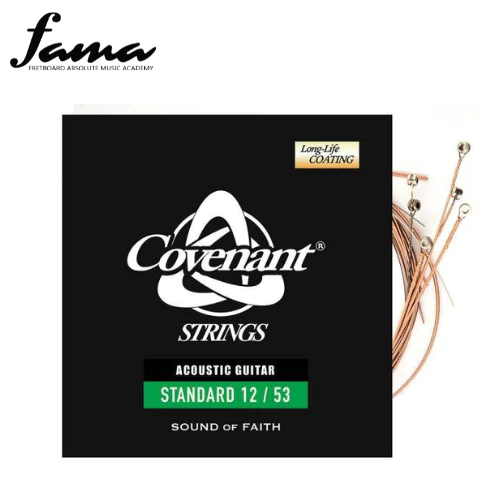 covenant acoustic guitar string standard phosphor bronze coated string 12/53