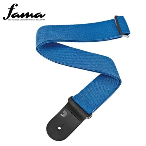d’addario polypropylene guitar strap, blue 2