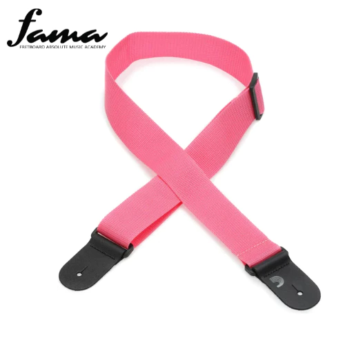d’addario polypropylene guitar strap, pink 2