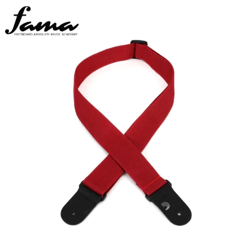 d’addario polypropylene guitar strap, red 2