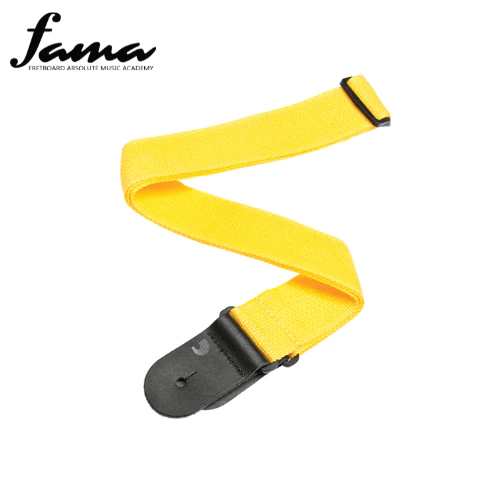 d’addario polypropylene guitar strap, yellow 2