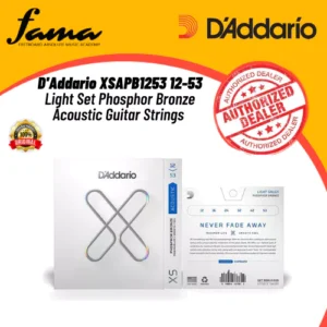 d'addario xsapb1253 12 53 light set phosphor bronze acoustic guitar strings (daddario / d addario)