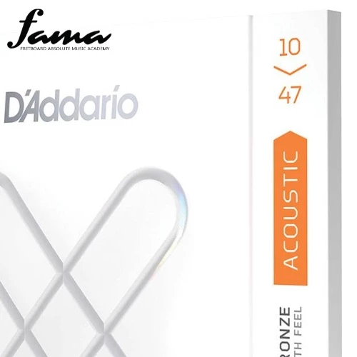 d'addario xsapb1047 acoustic guitar string anti rust daddario extra light set (10 47)