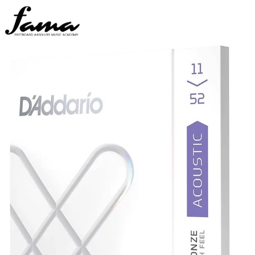 d'addario xsapb1152 acoustic guitar string anti rust daddario custom light set (11 52)
