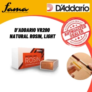 d’addario vr200 natural rosin, light for violin viola cello