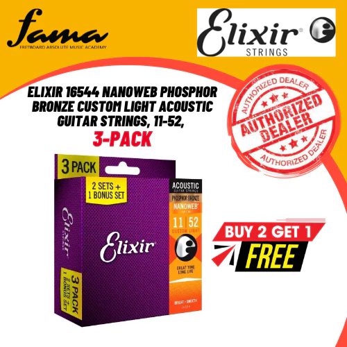 elixir 11077 nanoweb acoustic guitar string 80/20 bronze bright smooth light medium gauge (12 56)