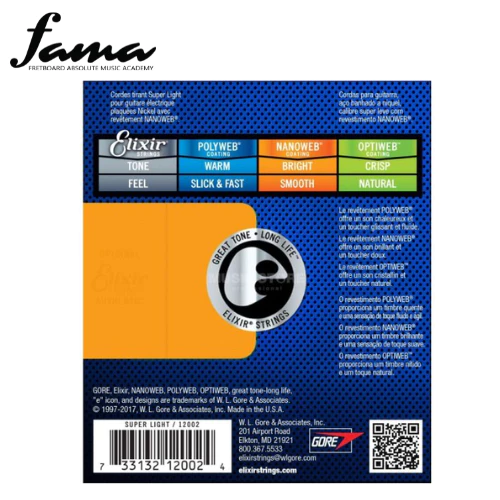 elixir strings 12002 nanoweb nickel plated steel electric guitar strings, super light, 9 42 gauge