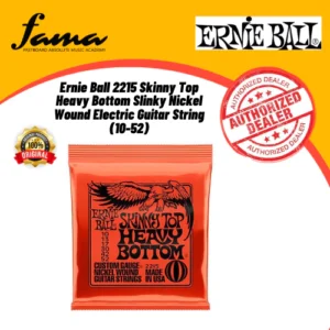 ernie ball 2215 skinny top heavy bottom slinky nickel wound electric guitar string (10 52)