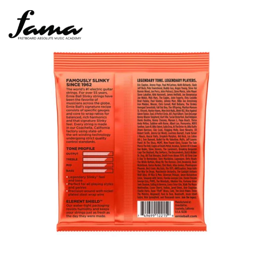 ernie ball 2215 skinny top heavy bottom slinky nickel wound electric guitar string (10 52)