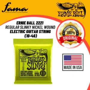 ernie ball 2215 skinny top heavy bottom slinky nickel wound electric guitar string (10 52)