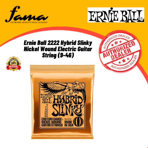 ernie ball 2215 skinny top heavy bottom slinky nickel wound electric guitar string (10 52)