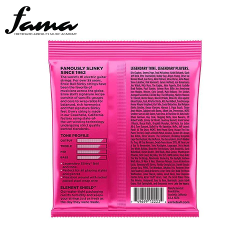 ernie ball 2215 skinny top heavy bottom slinky nickel wound electric guitar string (10 52)