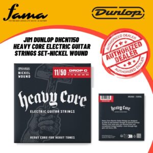 jim dunlop dhcn1150 electric guitar strings nickel wound heavy core 11 50