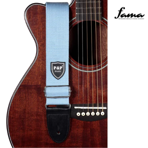 guitar quality adjustable strap ukulele bass electric strap colour light blue