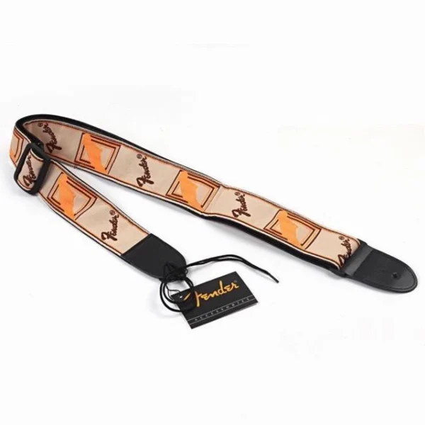 high quality adjustable fender guitar, bass, electric guitar, ukulele strap white