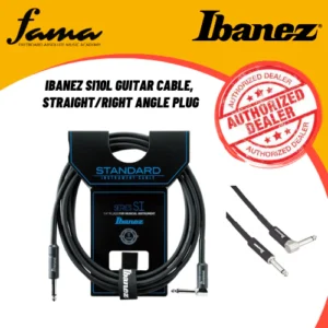ibanez si10l guitar cable, straight right angle plug