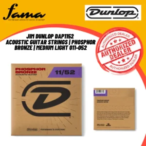 jim dunlop dab1048 acoustic guitar strings set, brass extra light (dab 010 048)