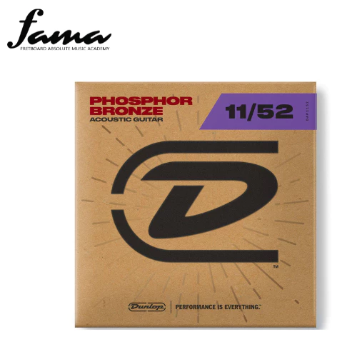 jim dunlop dab1048 acoustic guitar strings set, brass extra light (dab 010 048)