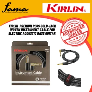 kirlin lga 406 2 meter dual 1/4 inch mono plug lightgear audio patch interconnect cable black
