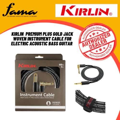 kirlin lga 406 2 meter dual 1/4 inch mono plug lightgear audio patch interconnect cable black