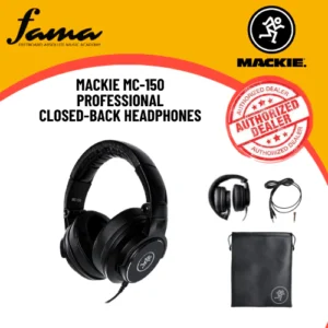 mackie mc 150 closed back headphone studio monitor headphones
