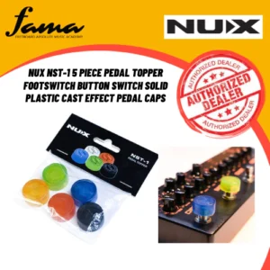 nux nst 1 5 piece pedal topper footswitch button switch solid plastic cast effect pedal caps